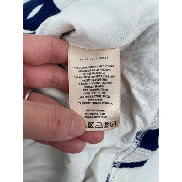 Anthropologie Maeve Amiens Blue Floral Midi Flared Skirt Top Set Womens Medium - Picture 3 of 12